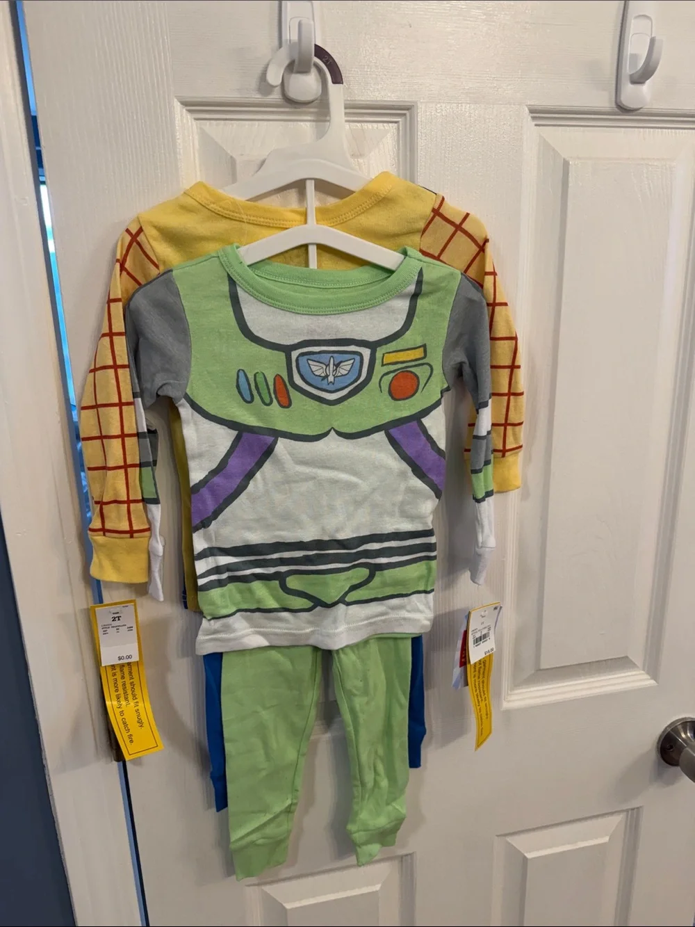 •DISNEY• Toy Story 2-pc Long Sleeved Pajamas - Buzz Lightyear & Woody NWT